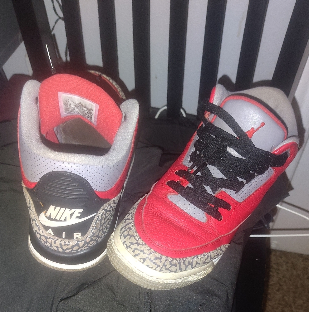 Nike Red and Black Sneakers High-Top Design
